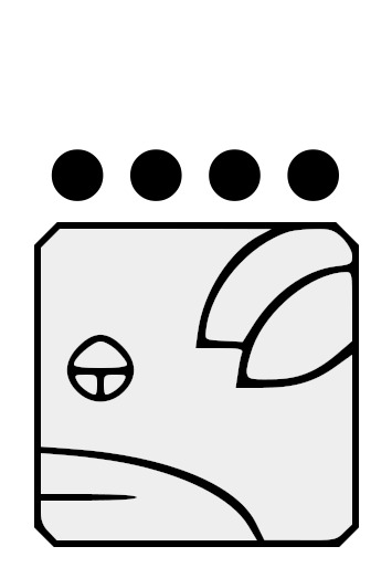 Plaatje voor de Maya-dag 4 Hond.