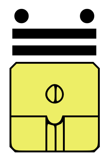 Plaatje voor de Maya-dag 12 Hagedis.