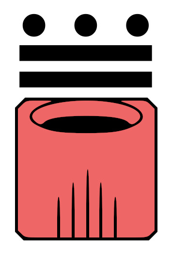 Plaatje voor de Maya-dag 13 Krokodil.